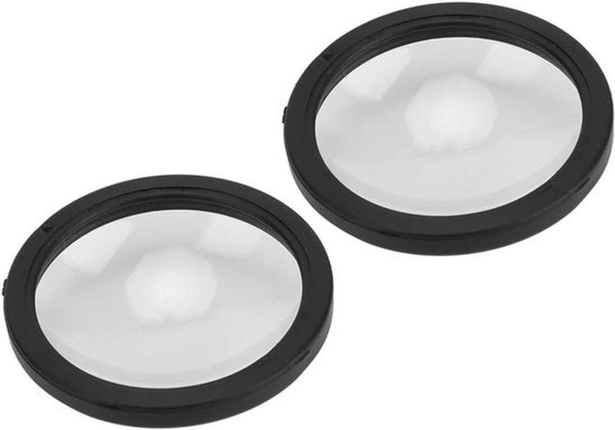 Beschermende lensdop - Waterdicht - Acryl - Sportcamera's - Stofdicht - Anti-olie - Geschikt voor - Zwart - Andere sportcamera-accessoires, 2 stuks.