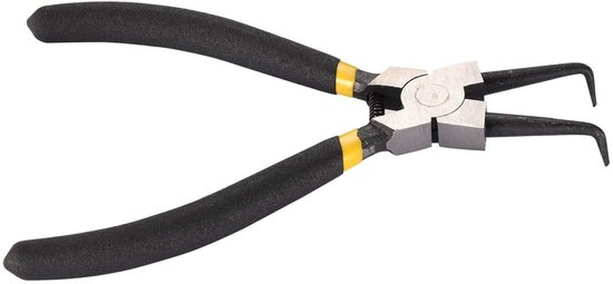 Circuitringtang 90 Graden Punt - Interne Gebogen Ontwerp - Oogjestang - Roestvrij Stalen Handvat - 28mm Tip Diameter - Voor Mechanische Apparatuur - Ringtang