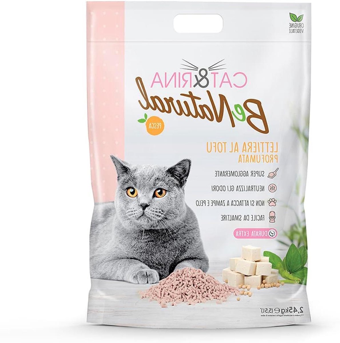 Kattenbakvulling - Plantaardige korrels - Geurcontrole - Super klonterend - 5.5 Liter - Natuurlijk