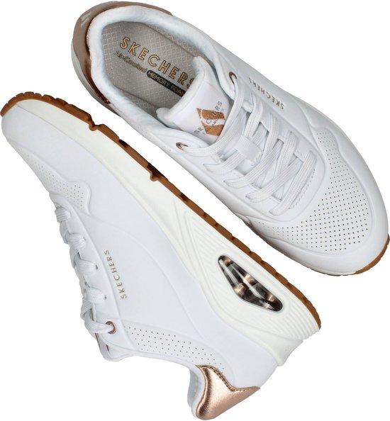 Skechers Uno - Gouden Air - Dames Sneakers - Wit