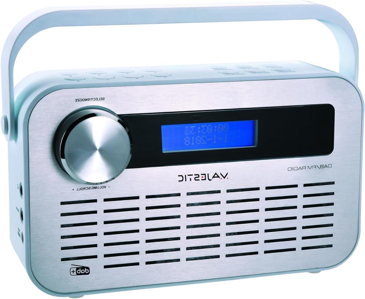 Digitale Radio - DAB Ontvanger - Muziek Luisteren - Met AUX Ingang - 20x20x30 cm - Wit