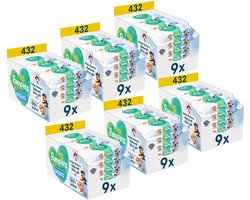 Pampers Harmonie Aqua Billendoekjes - Paw Patrol - 6 x 9 x 48 stuks (2592 doekjes)