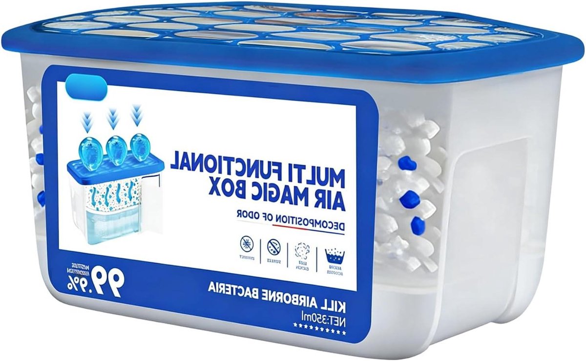 Luchtreiniger - Geurabsorbeerder Stofopvanger - Frisse Lucht Creëren - Passieve Luchtzuivering - 350 ml - Wit