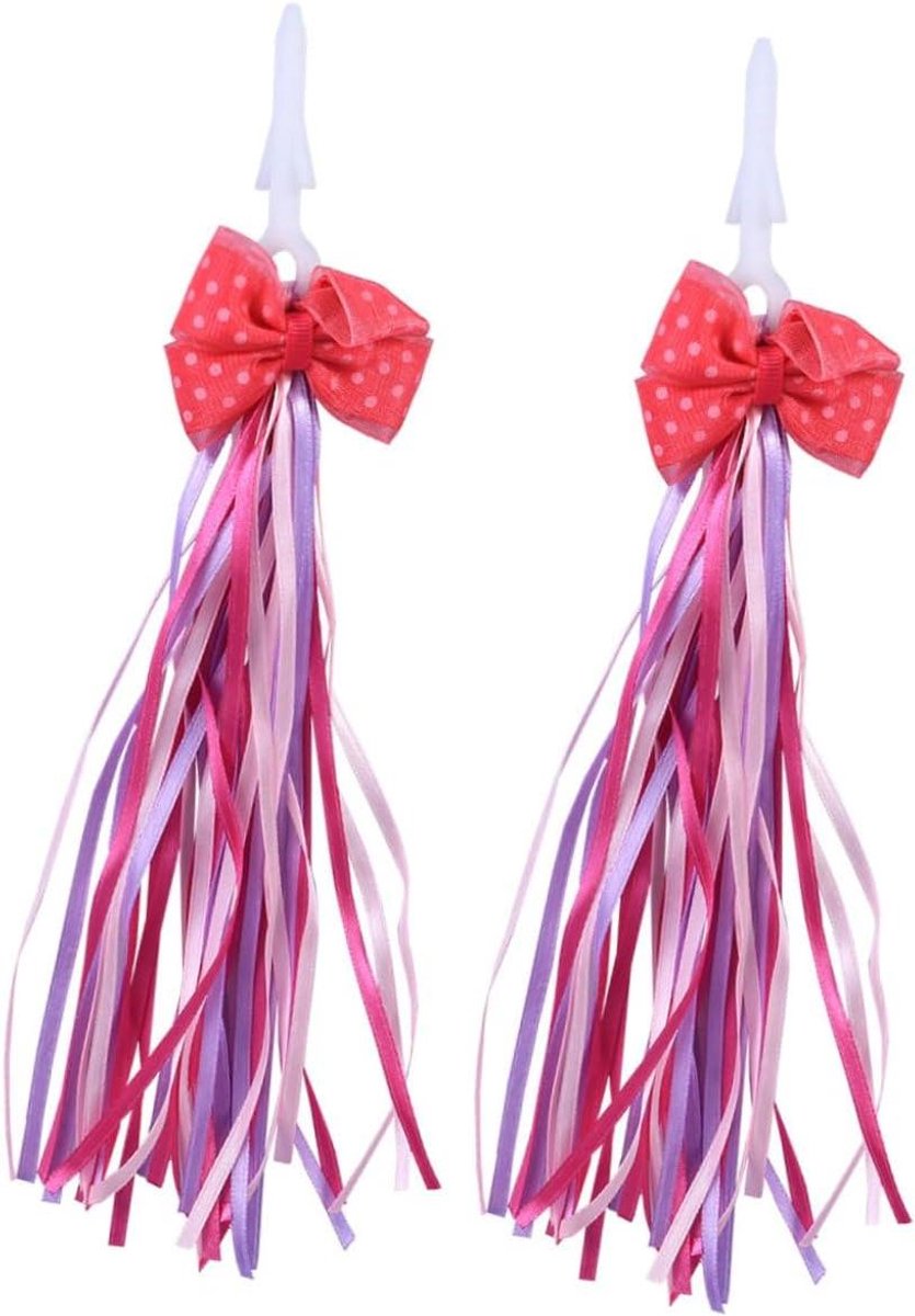 Fiets Streamers - Handvat Versiering - Kinderen Versieren - Eenvoudig te Bevestigen - 26 Centimeter - Gekleurd