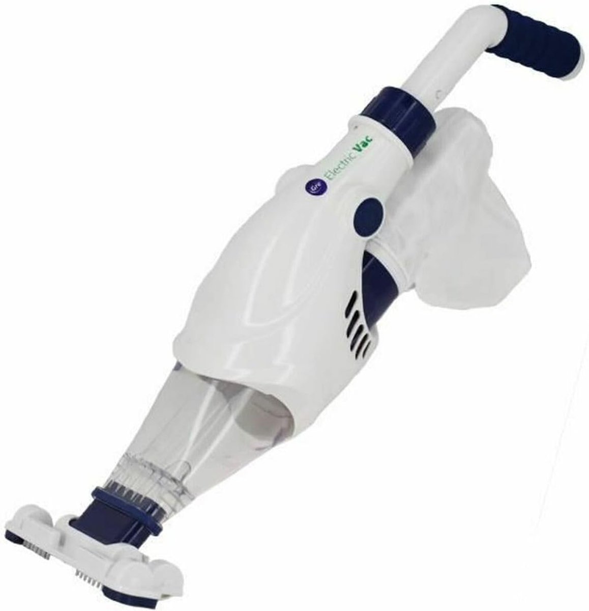 Elektrische zwembadreiniger 37 L/H - wit - compact formaat 63,5 x 20 x 29,2 cm - eenvoudig in gebruik - SnelShoppen