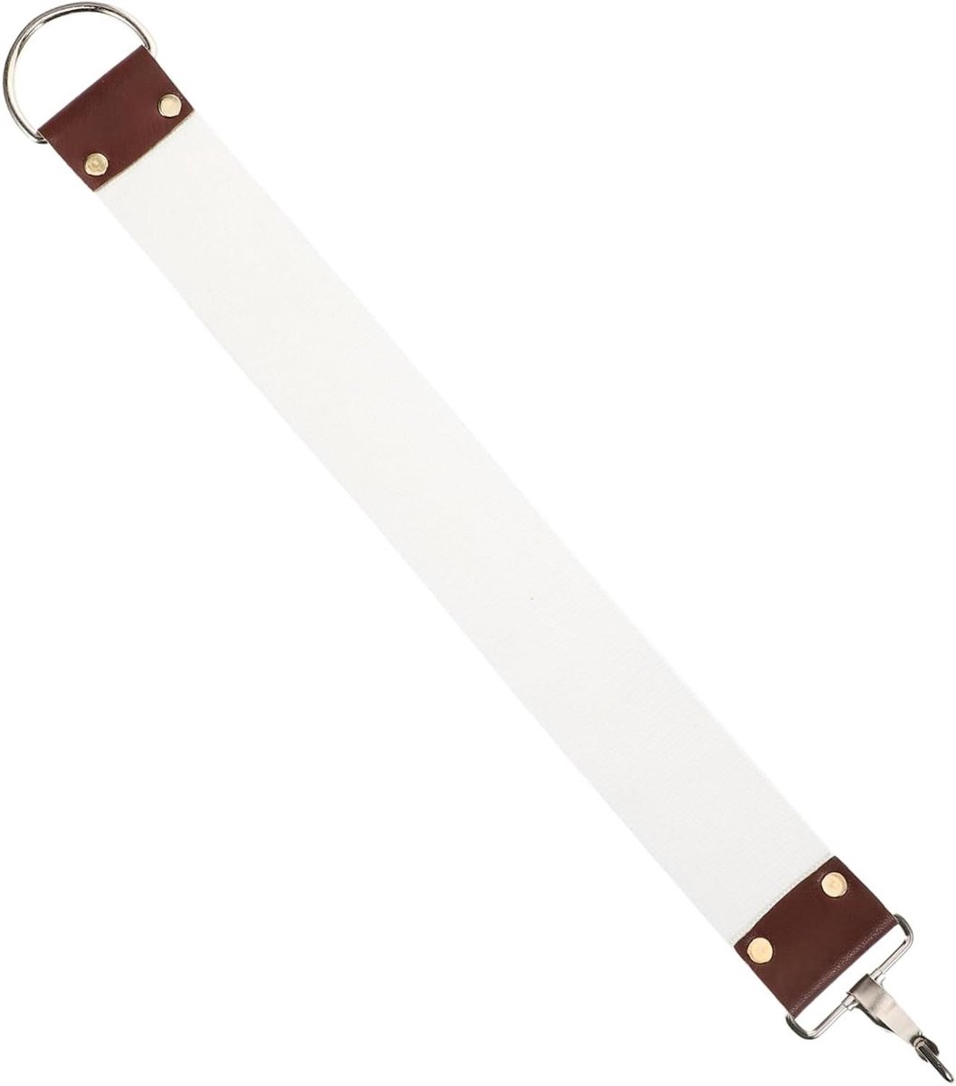 Scheerriem Slijper - Kappersriem Canvas - Glad Scheren - Dubbellaags Ontwerp - 51 cm - Beige