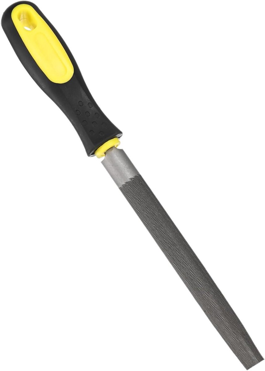 Metalen Vijl - Handvijl - Materiaal Bewerken - Ergonomisch Handvat - 155 cm - Geel Zwart