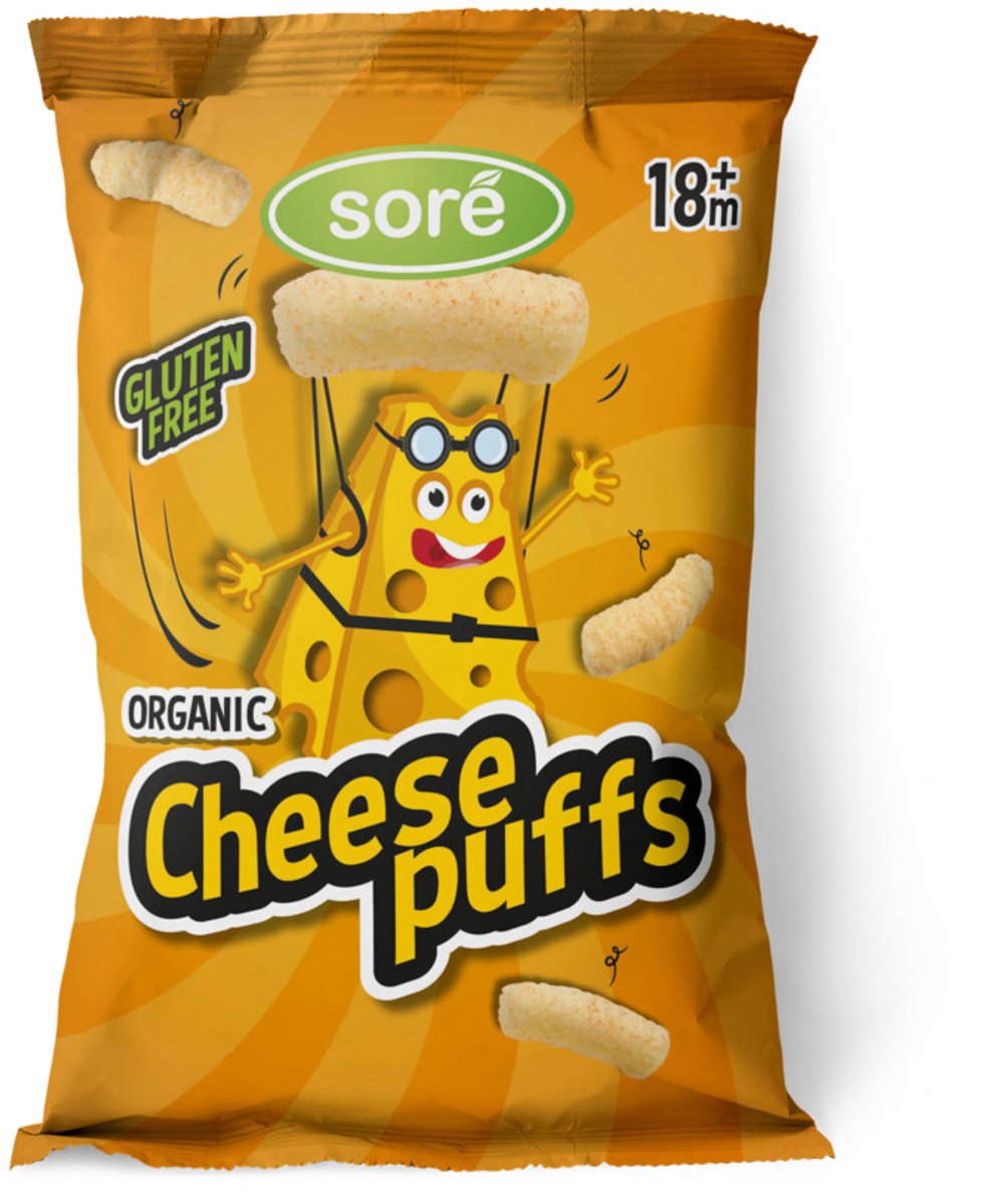 Sore - Puffs 18+ mnd Cheese - 7 x 35 gr - Voordeelverpakking