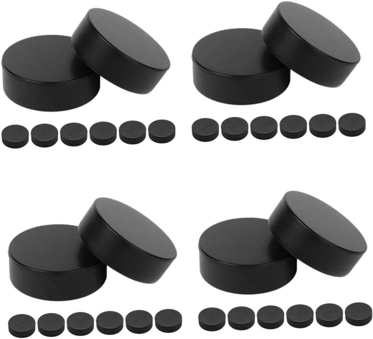 Hockeypucks Set - Trainingsmateriaal Hockey - Sport Training - Hoge Duurzaamheid - 4 Stuks - Zwart