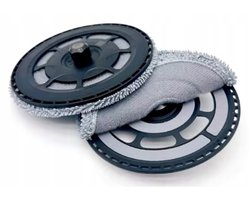 2 x mop pad houder tray ( mop - opzetstuk ) + 2 x mop dweilpads compatibel met Roborock Saros 10R
