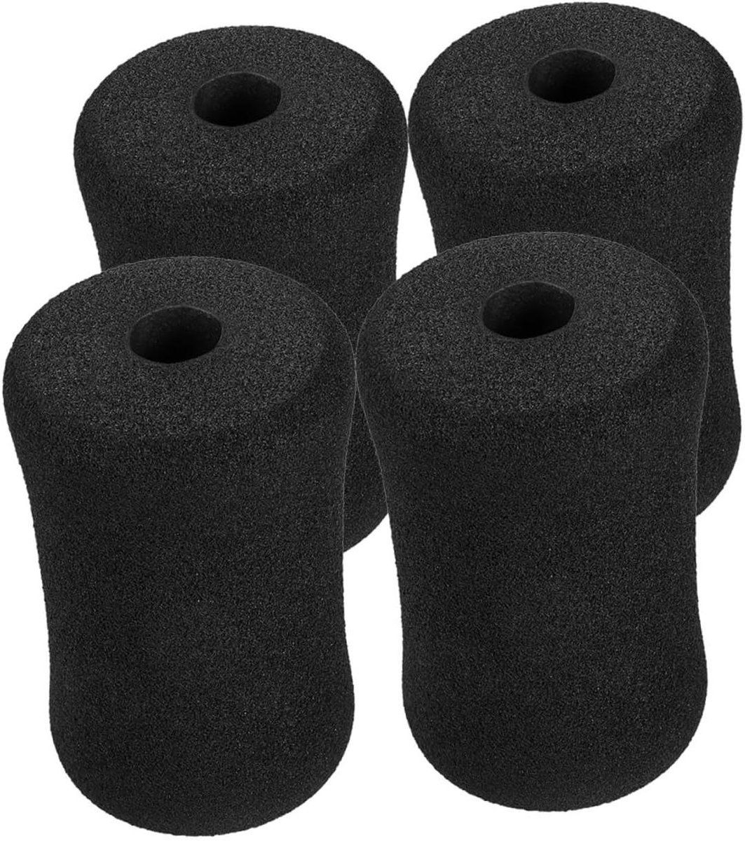 Gym Pad Set - Schuimroller Hoezen - Fitness Apparatuur Beschermen - Schokabsorberend Schuim - 13.50x7.50x7.50CM - Zwart