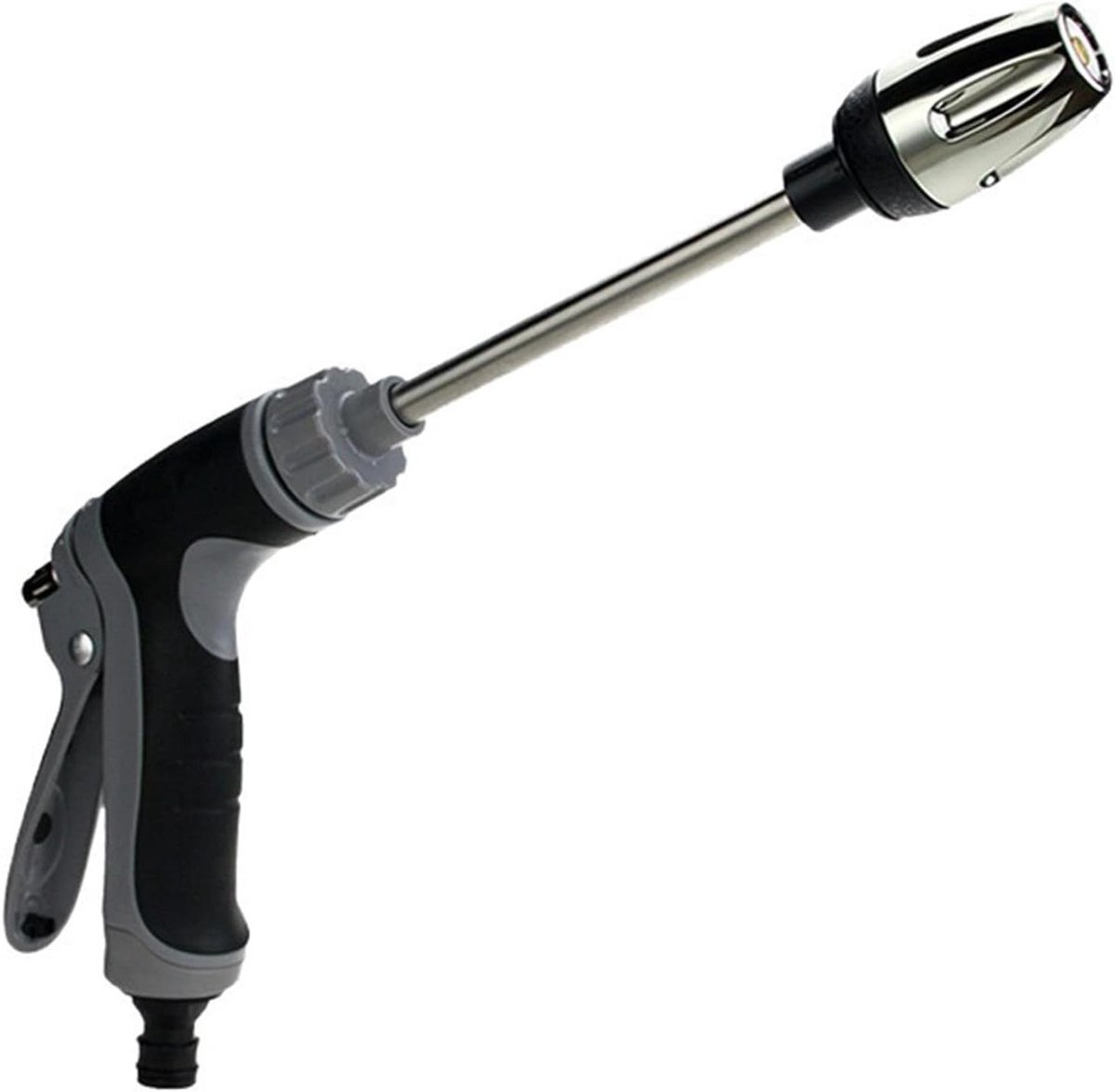 Hogedrukreiniger - Watersproeier - Buiten schoonmaken - Verstelbare straal - 36 cm - Zilver