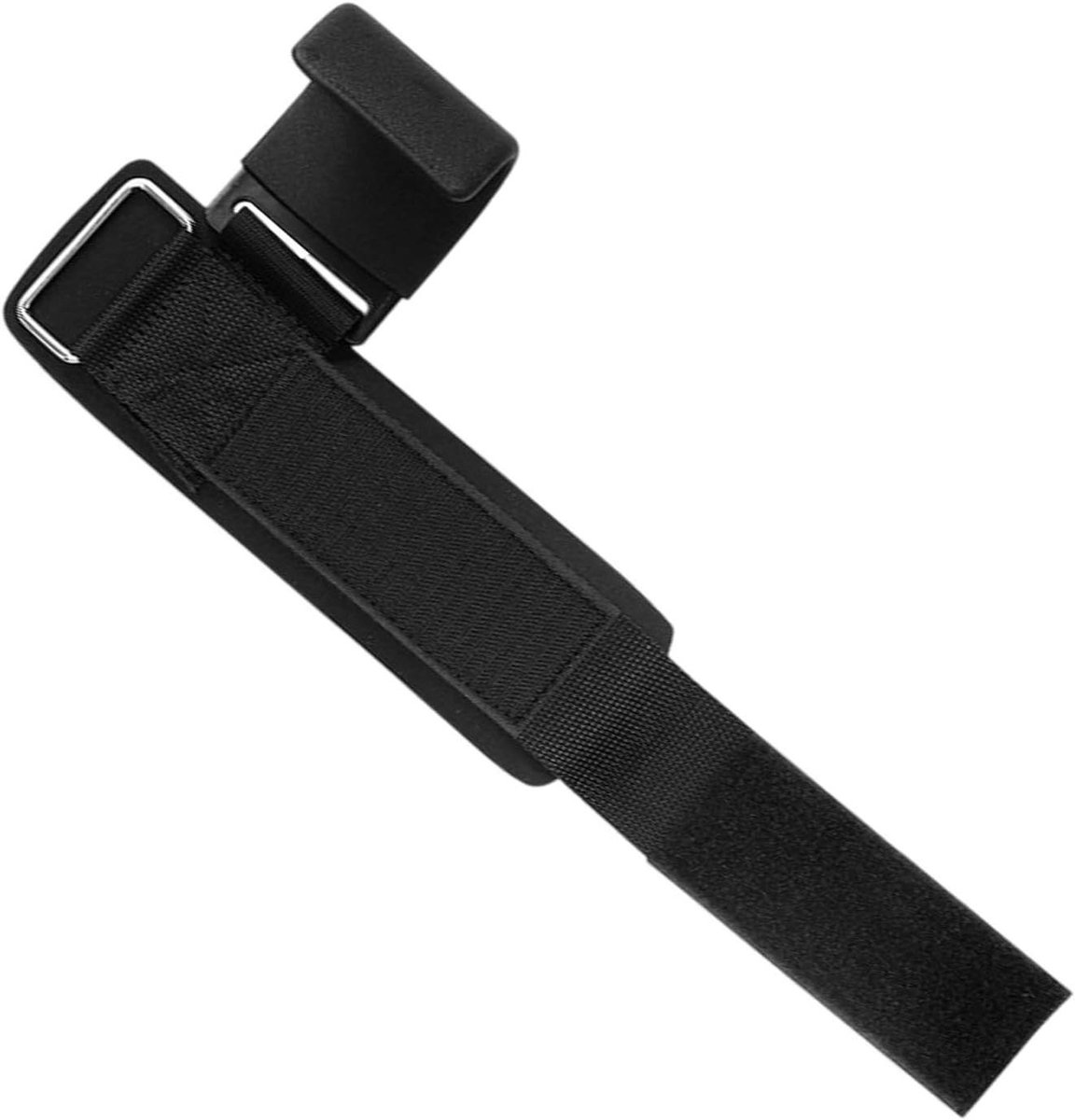 Fitness haken - Gewichtheffen polsen - Krachttraining ondersteuning - Antislip grip coating - 35 cm lengte - Zwart