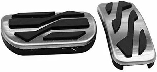 Pedaalhoezen Set - Rem Gaspedaal - Veilig Rijden - Antislip Oppervlak - 2 Stuks - Zilver Zwart — afbeelding 5