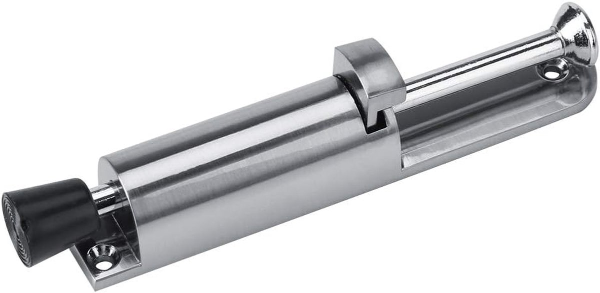 Deurstopper - Deurhouder - Deuren Open Houden - Verstelbare Veer - 16x5x4 cm - Zilver