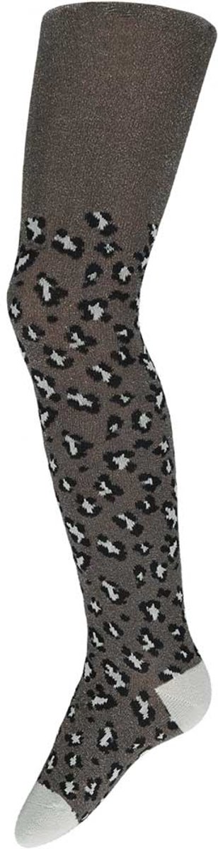 iN ControL glittermaillot met luipaard print - grijs - maat 98/104