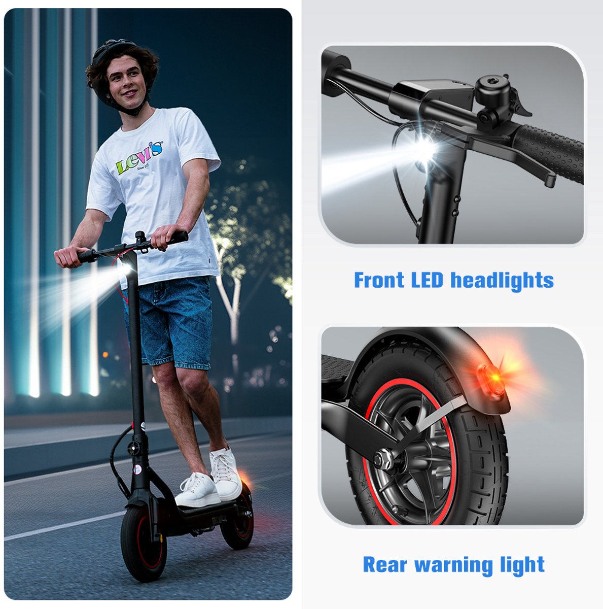 AMBERBIKE W6 Elektrische Scooter 30km Actieradius 10inch - afbeelding 3