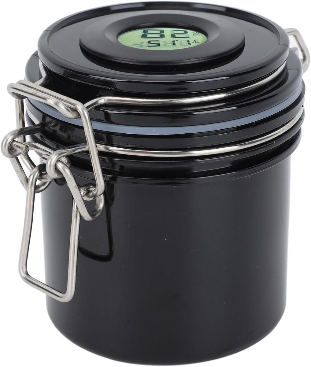 Opbergdoos Wimperlijm - Lijm Bewaarder - Lijm Vers Houden - Met Thermometer Hygrometer - 250 ml - Wit