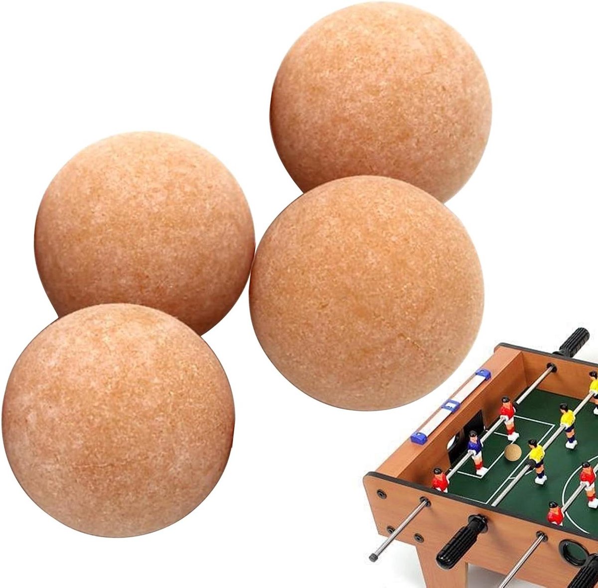 Voetbaltafel Ballen - Reserveonderdelen Tafelvoetbal - Bureau Plezier - Wrijvingsarm Ontwerp - 36 mm Diameter - Oranje