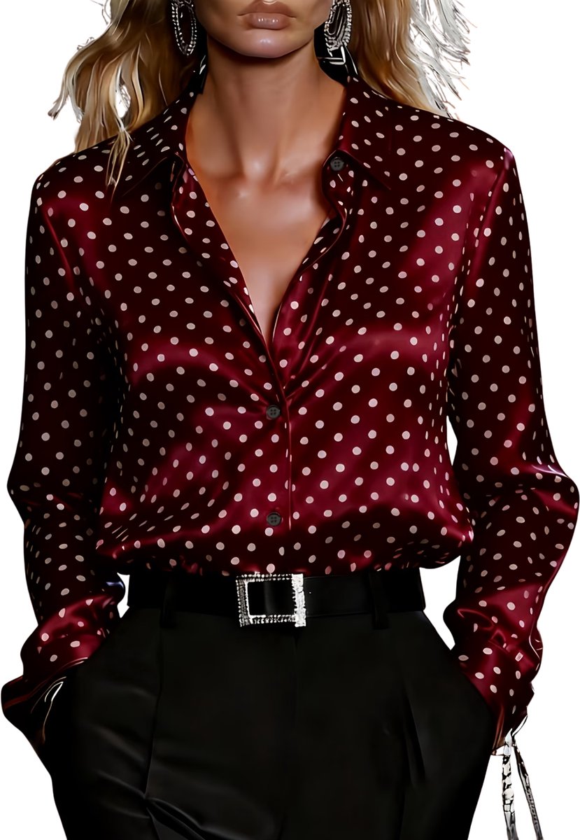 Currero Topje Dames Polkadots - Mouwloze Top - Singlet - Kleding - Shirt - Blouse - Kort - Volwassen - Kurkuma XL
