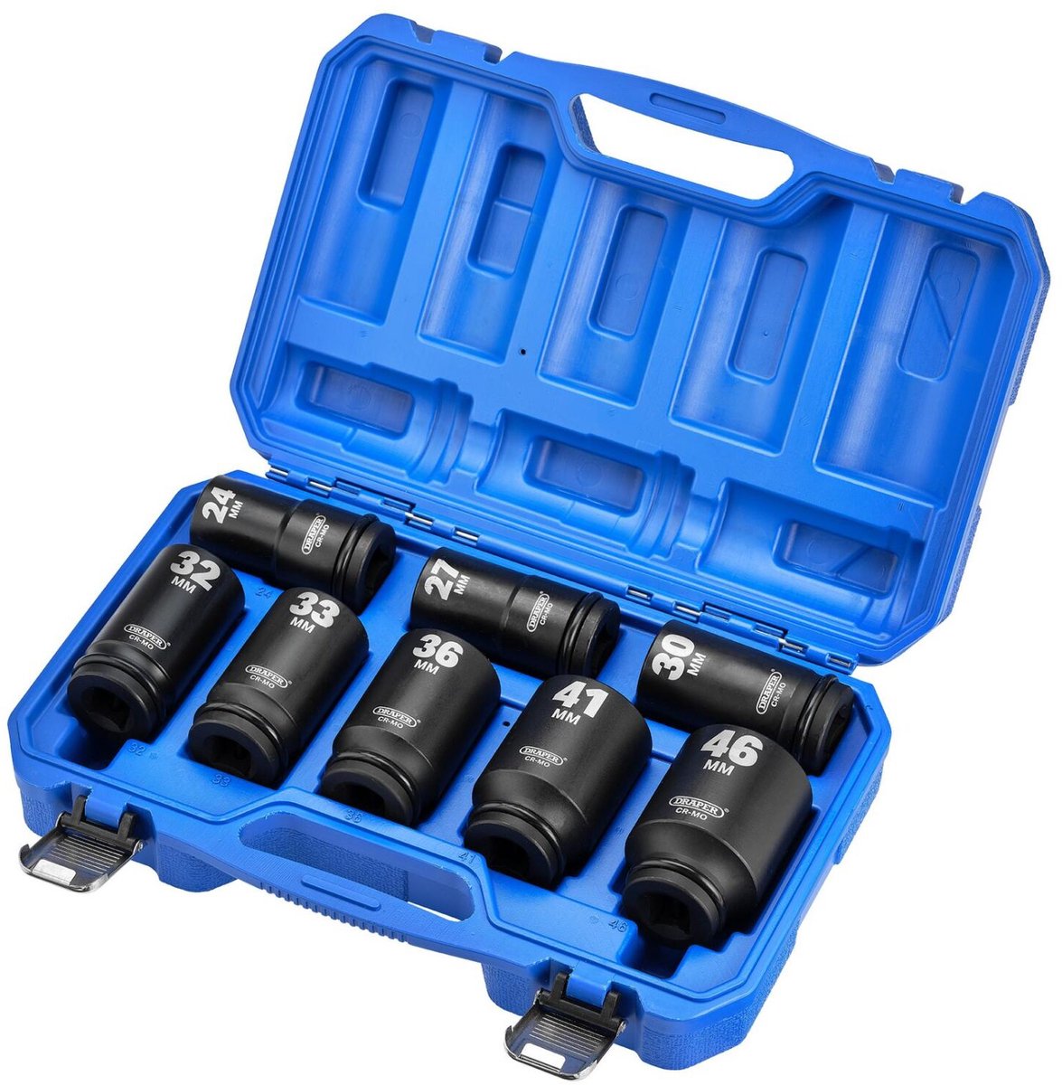 Draper HI-TORQ® 3/4" lange krachtdoppenset, 8-delig
