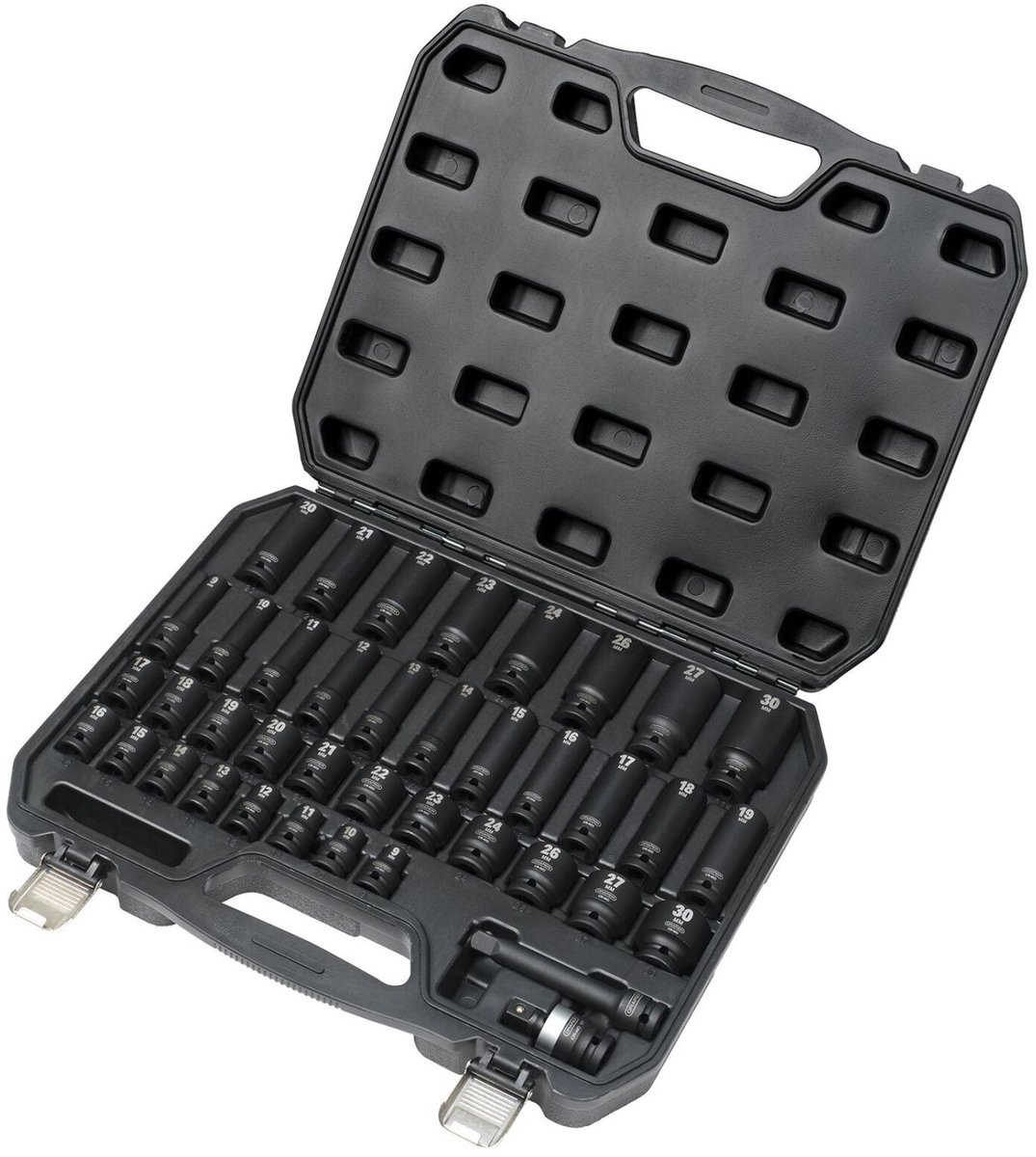 Draper Tools 1/2" krachtdoppenset met korte en lange doppen, 40-delig