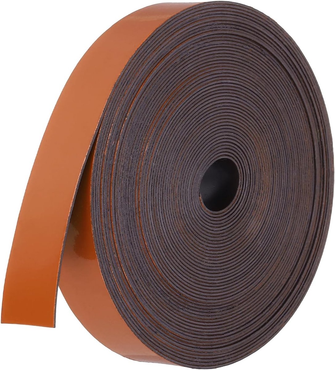 Magneetstrip Rol - Rubber - Flexibel en Beschrijfbaar - Zelfklevend - Voor Doe-Het-Zelf Projecten