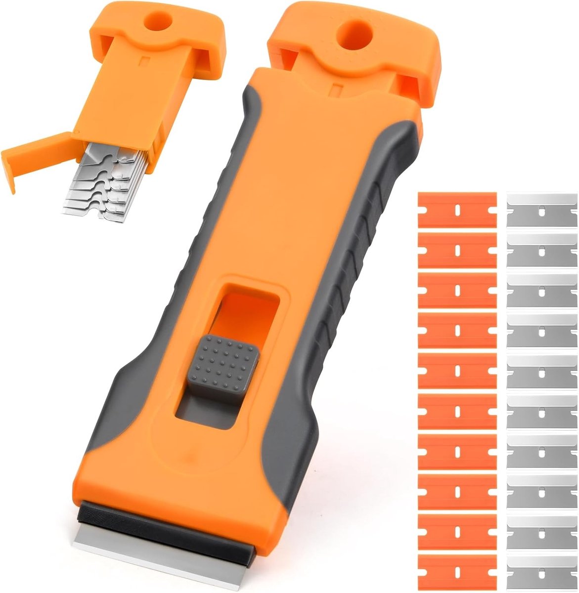 Plastic schraper voor diverse oppervlakken - Handmatige schraper voor verf, lijm en stickers, 16,2 x 8,7 cm