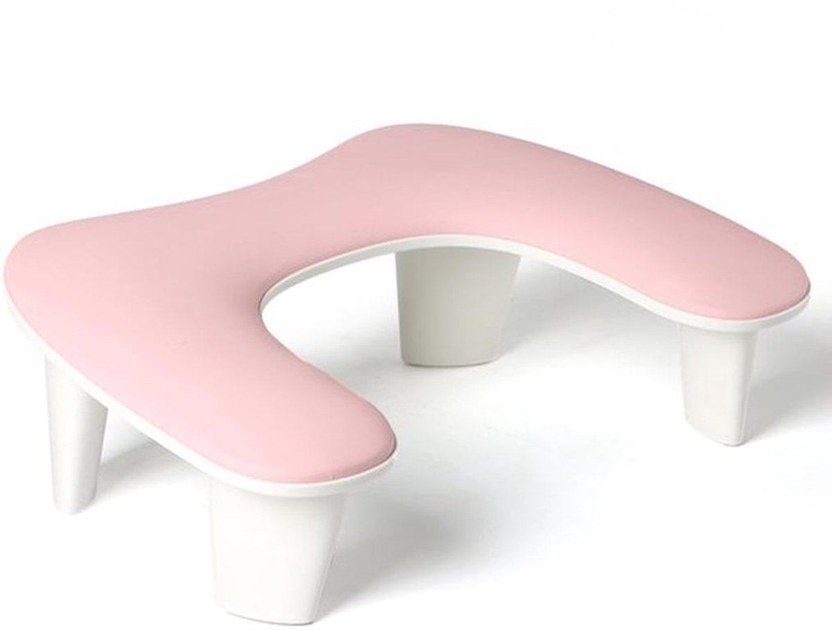 Nagelarmsteun U-vormig ontwerp - Manicure Kussen - Antislip - Zacht Microvezelleer - Handsteun - Professionele Nagelstandaard - Manicurekussen