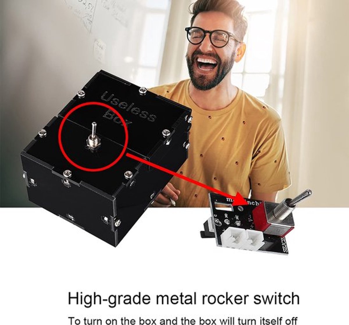 Grappige DIY Useless Box Speelgoed Kit