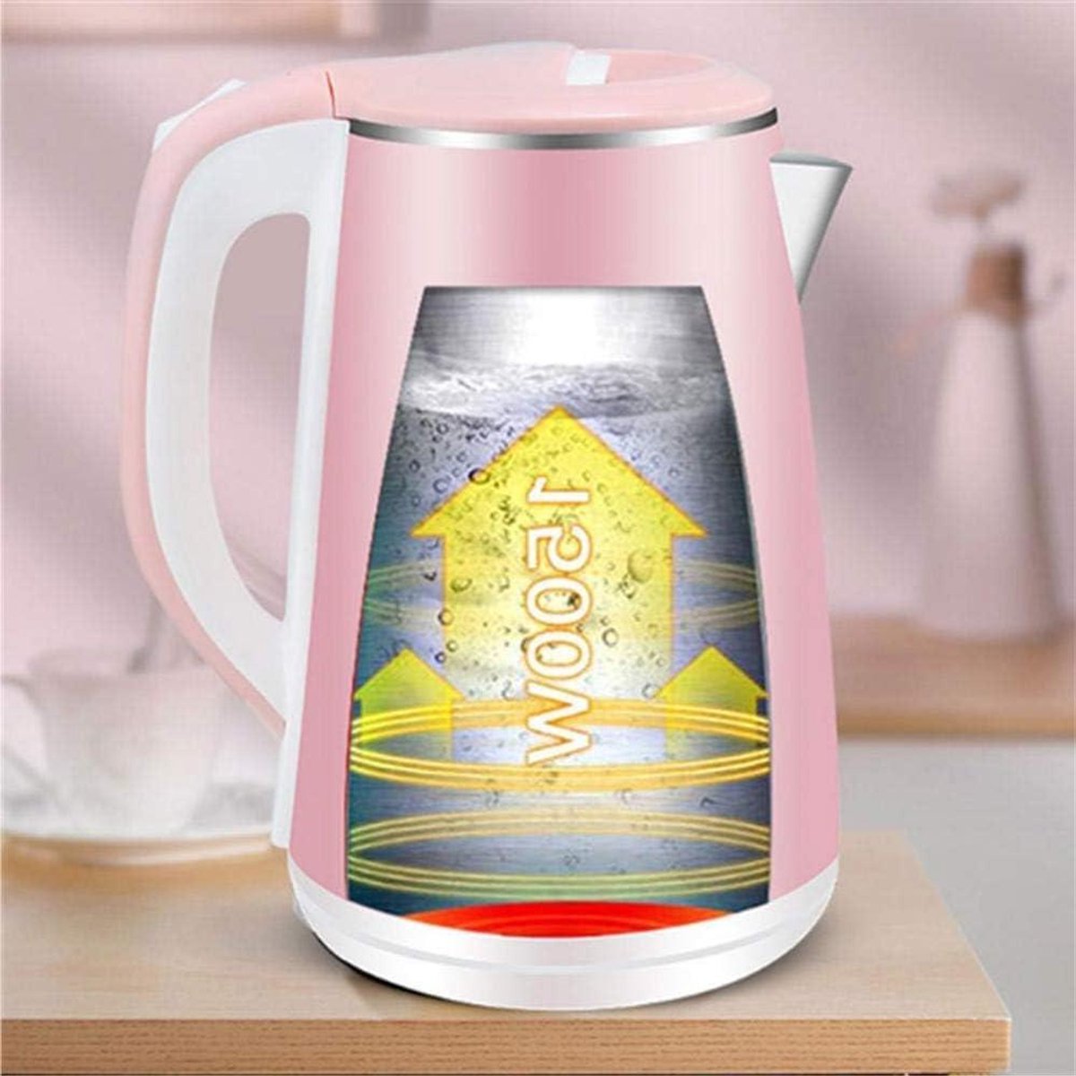 Waterkoker RVS - Theepot Elektrisch - Snel Water Koken - Voedselveilig Materiaal - 300 Gram - Paars
