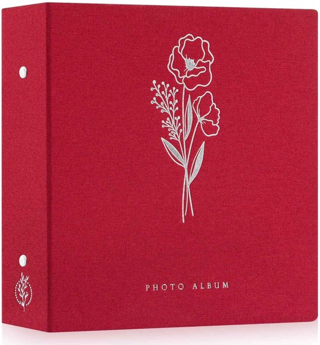 - Fotoalbum - 1000 Foto's - Extra Groot - Rood - Met Linnen Cover - Voor Landschap en Portret Foto's