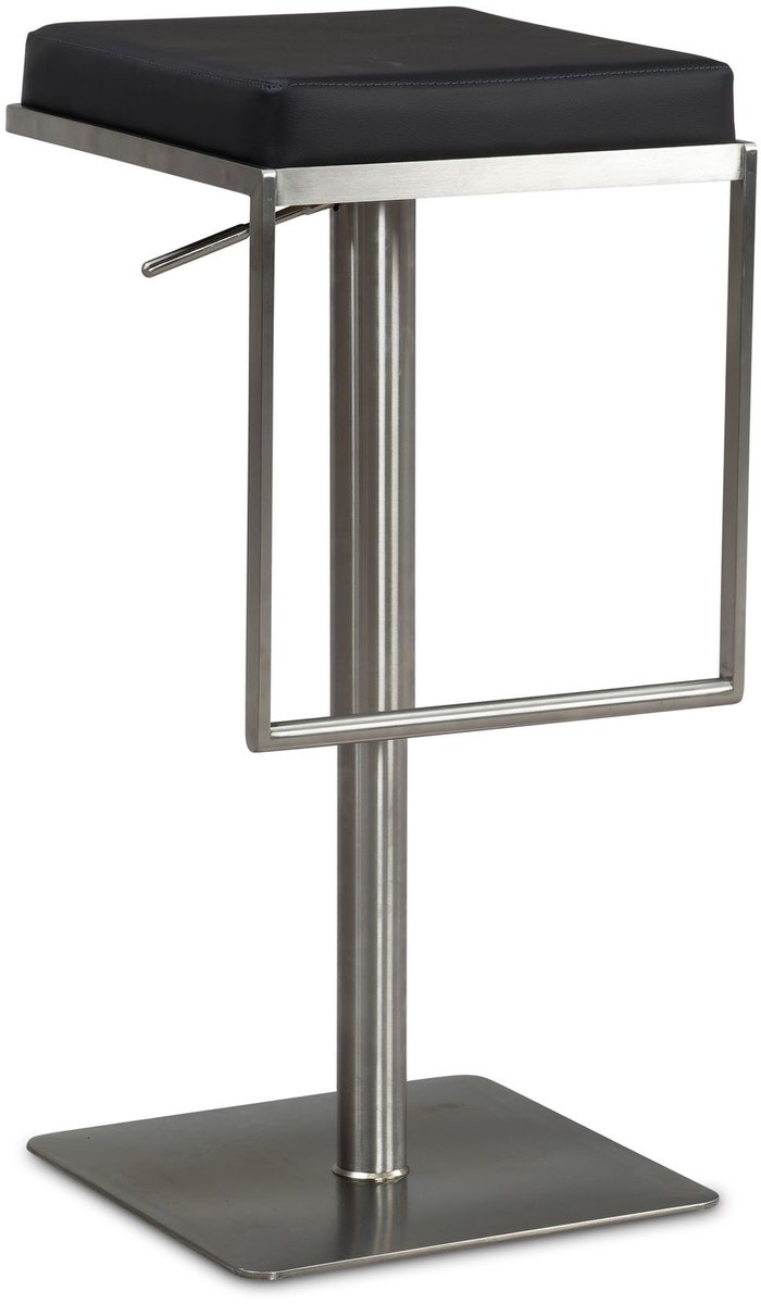 Barkruk zwart kunstleer 91 cm