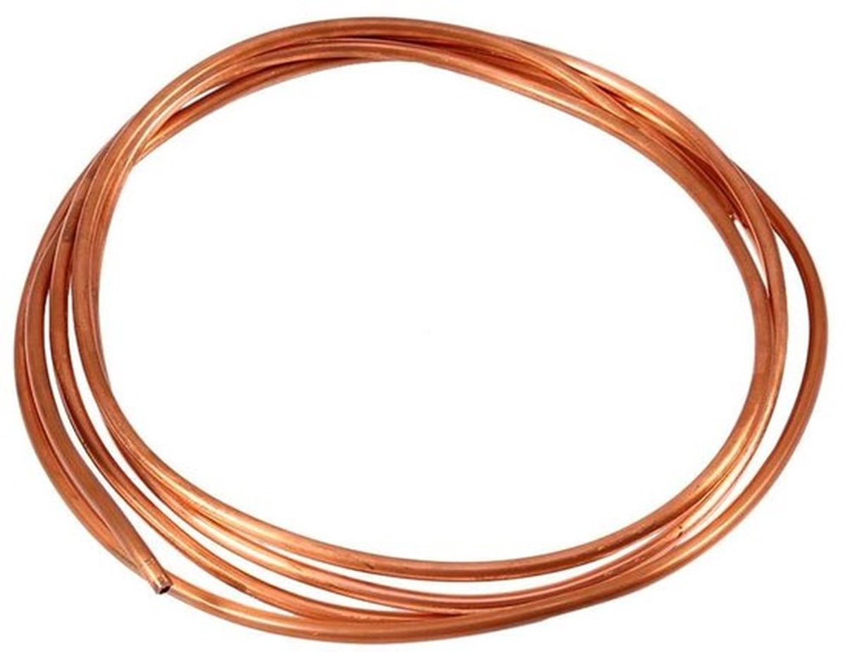 - Koperbuis - Koelingstechnologie - Herbruikbaar 2 meter - Wit - Elektrische geleiding - Ideaal voor generatoren - 4 mm buiten diameter