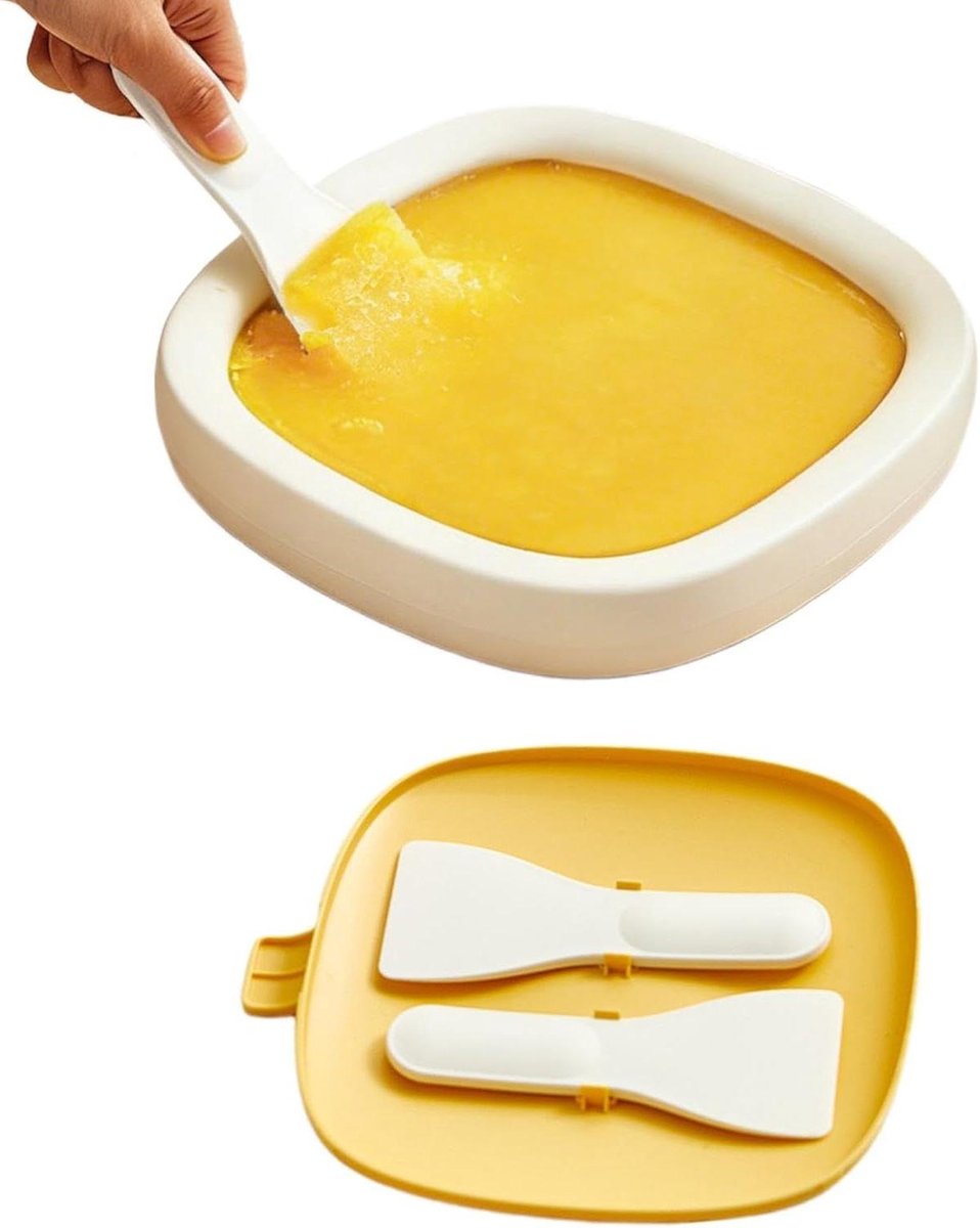 Rolijsmaker IJsmachine Gerold IJs Desserts Maken Roestvrijstalen Plaat 23 cm Crèmekleurig