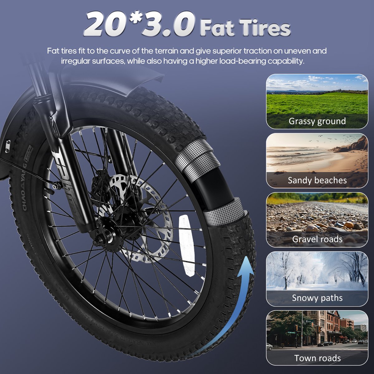 Fafrees F20 Mate Elektrische Driewieler - Opvouwbare Cargo E-Bike - 250W Motor - 48V 20Ah Accu - 20x3.0 Inch Brede Banden - Hydraulische Schijfremmen - Max 180kg Belasting thumbnail 6