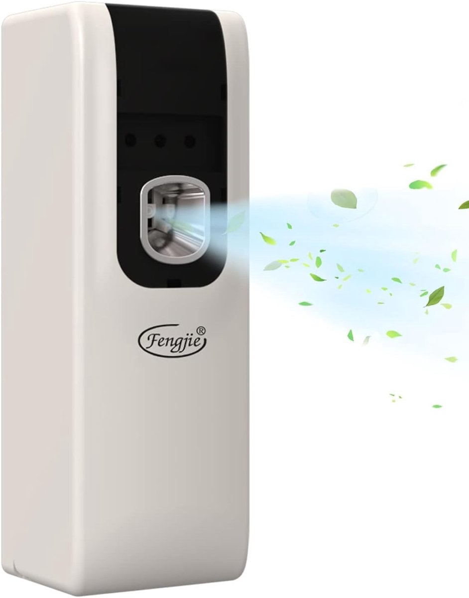 SnelShoppen - Automatische Luchtverfrisser - Volautomatische Geurdispenser - Muur Gemonteerd - Batterij Aangedreven - Voor Hotel, Restaurant, Badkamer