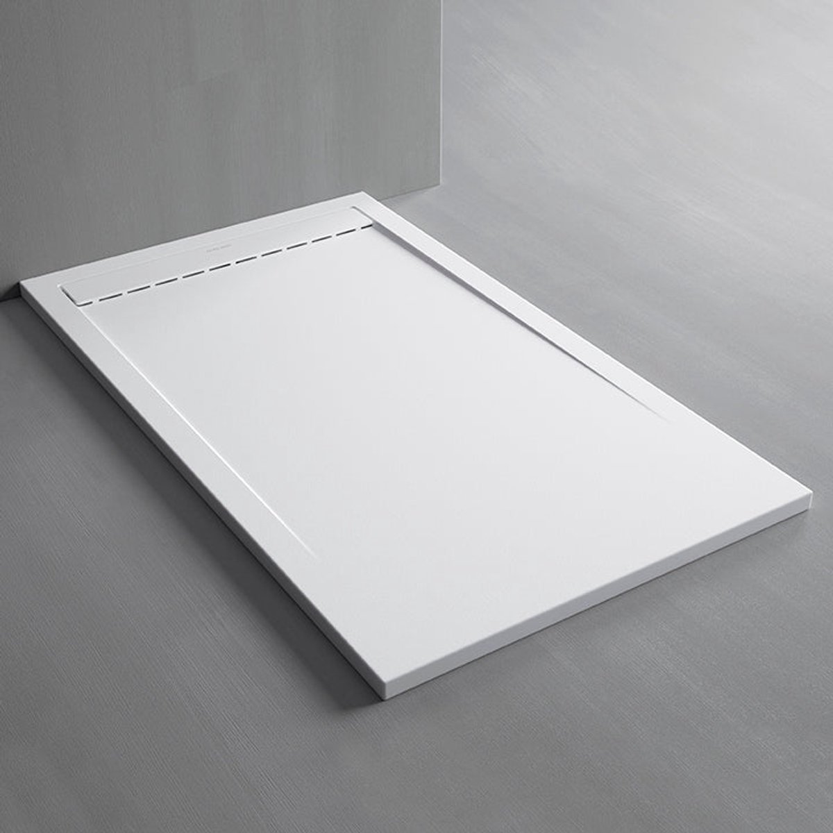 Luxelvia NOVARA Douchebak 160x90 cm - Composiet Wit - Antislip