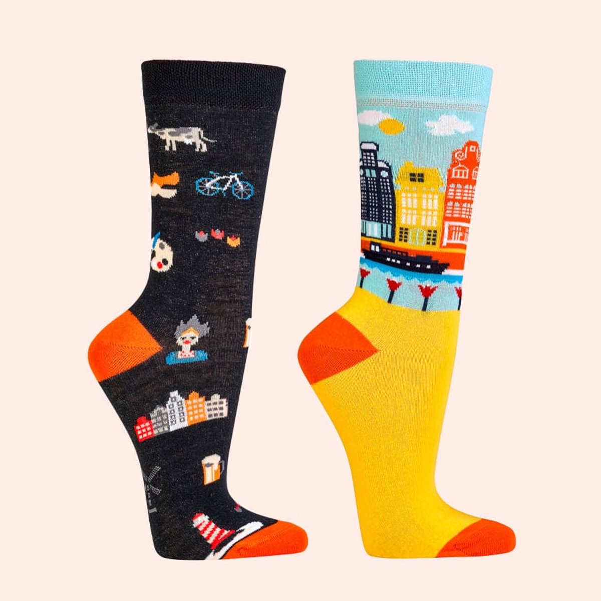 Mysterybox 10 Paar Socks4fun Vrolijke Sokken - Katoen - Kleuren Mix