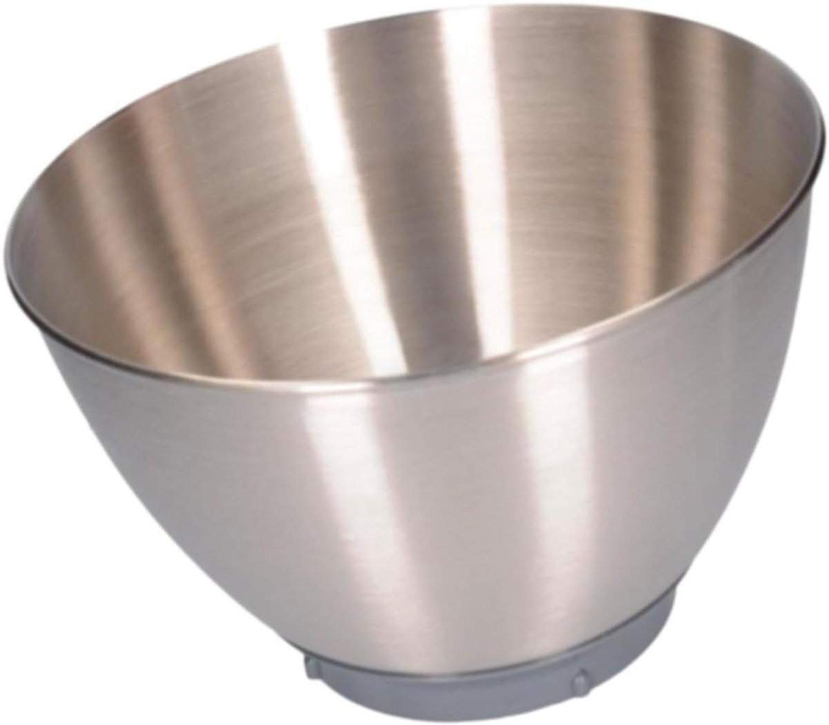 Mengkom RVS Keukenmachine Kom Bakken en Mixen Zonder Handgrepen 26 cm Zilver