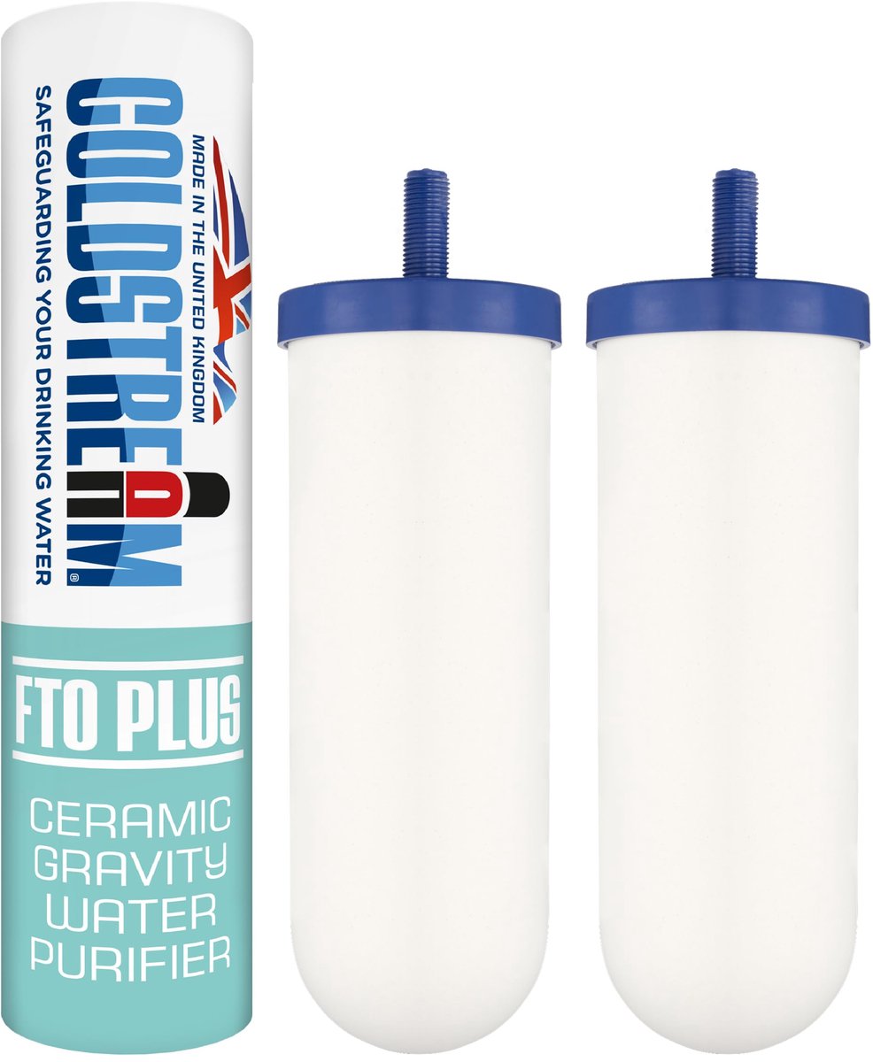 SnelShoppen - Coldstream Vervangingsfilter Gravity Filter CF163W - Upgrade Roestvrijstalen Zwaartekracht Filterbehuizing - 2 Stuks - Ideaal voor Campi