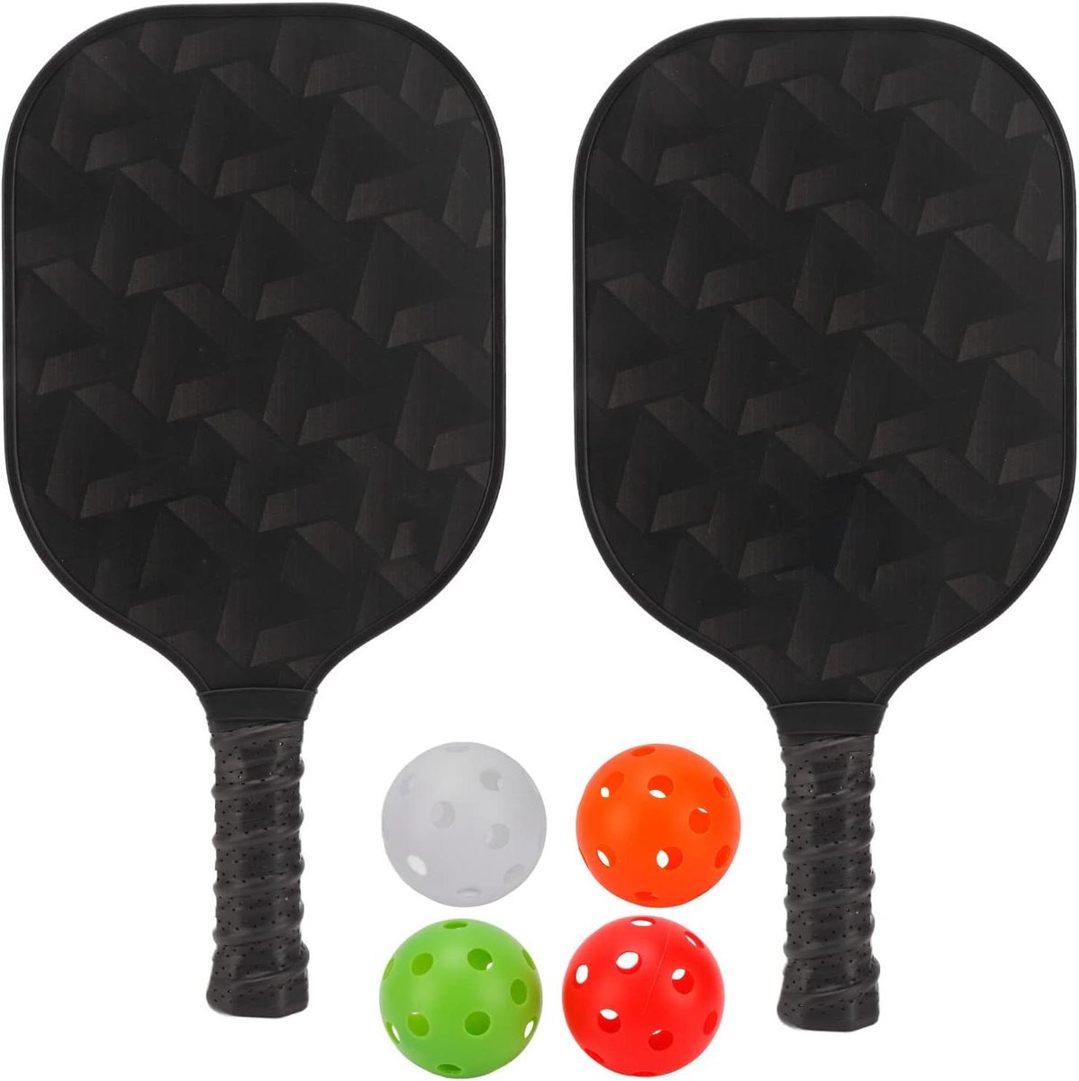 Pickleball Rackets Set - Pickleball Paddles - Sport Training - Lichtgewicht Ontwerp - 2 Rackets 4 Ballen - Diverse Kleuren