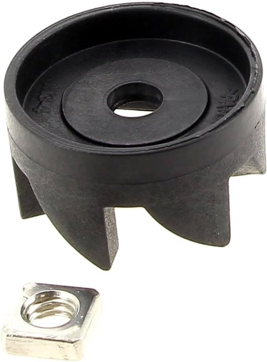 Aandrijfas Blender - Mixer Onderdeel - Apparaat Repareren - Origineel Onderdeel - 2.5 x 2.5 x 1.5 cm - Zwart — afbeelding 2