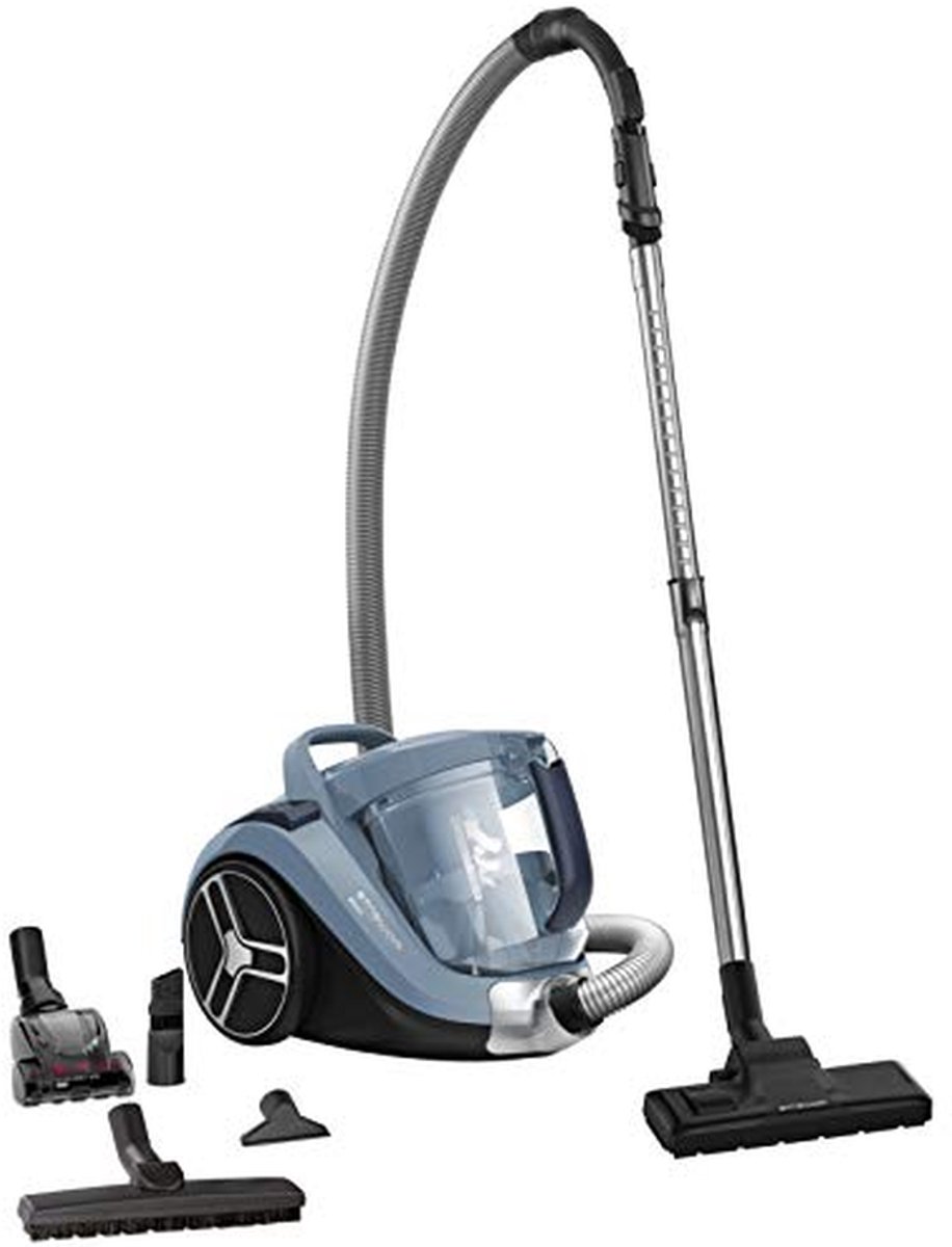 Cilinder Stofzuiger - Compacte Stofzuiger - Efficiënt Schoonmaken - Grote Capaciteit - 2.5 Liter - Blauw