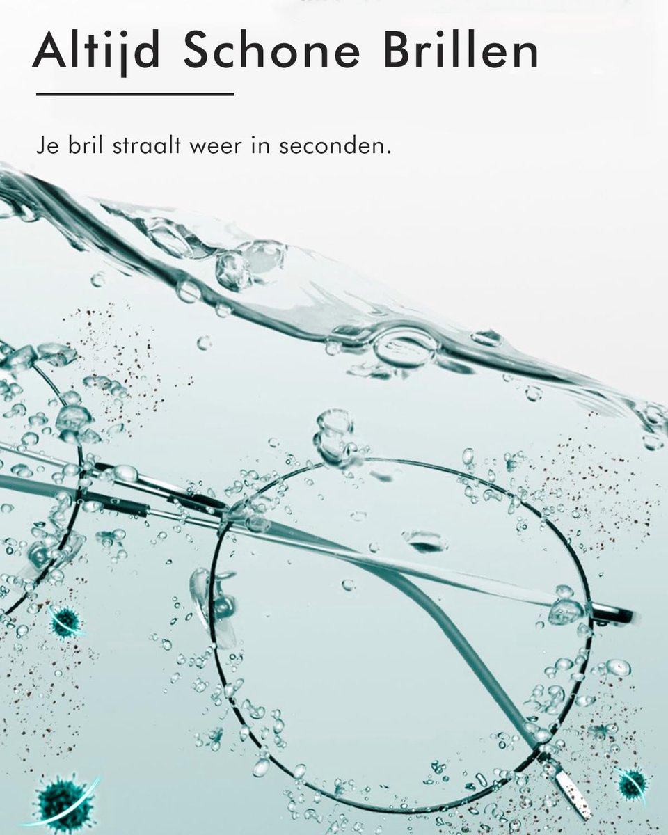 SnelShoppen - Ultrasone Brillenreiniger | Ultrasoonreiniger voor Sieraden, Brillen, Retainers | Compact en Efficiënt Reinigingsapparaat | Perfect voor