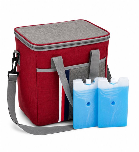 Eurocatch Koeltas 31x20x27 cm - Inclusief 2 Coolpacks - Grote Geïsoleerde Coolbag - 600D Oxford van Eurocatch — afbeelding 5