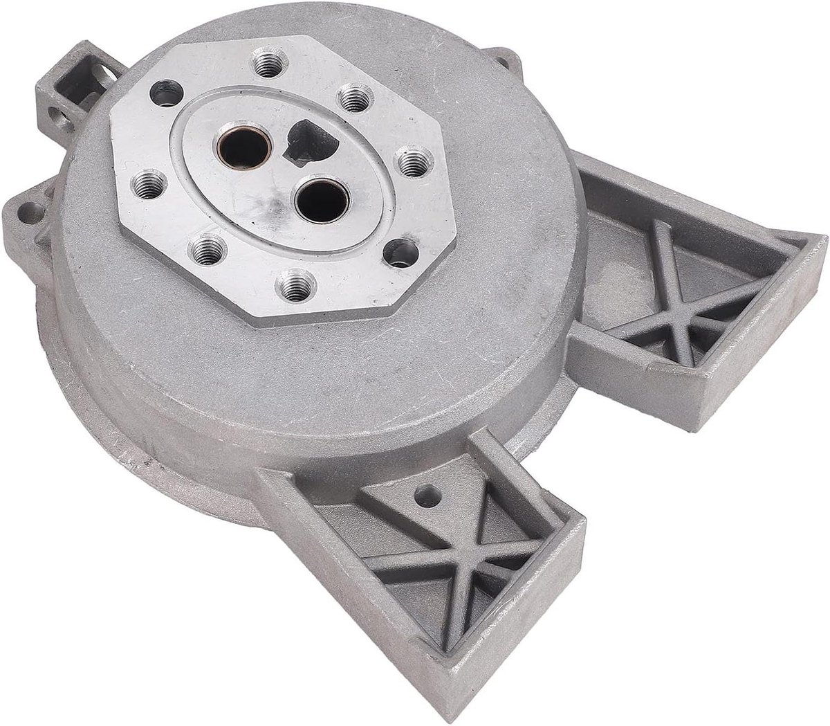 Pompsteun Houtklover - Motorbeugel Hydraulisch - Onderdelen Reparatie - Aluminiumlegering Constructie - 21 x 11 x 7 cm - Grijs