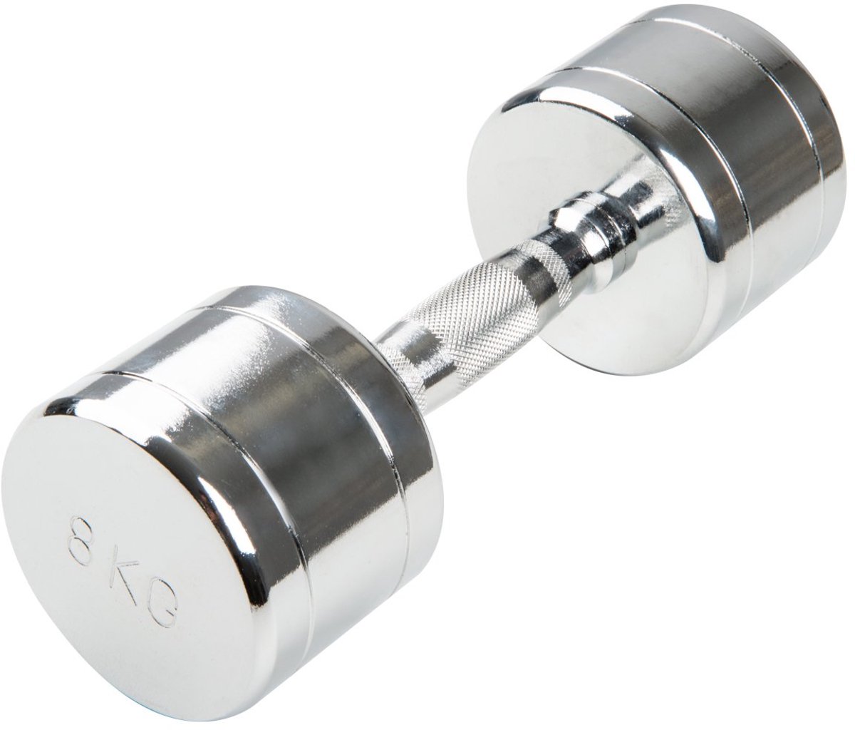 SnelShoppen - Trendy Sport Chroom Dumbbell - 8,0 kg - Ideaal voor Thuis Fitness, Krachttraining en Sporten - Duurzaam en Stijlvol Ontwerp