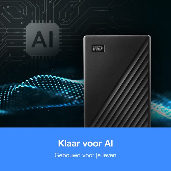 Western Digital My Passport - Externe Harde Schijf - 1 TB - Zwart van Western Digital — afbeelding 2