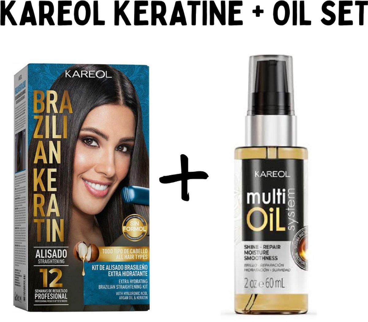 KAREOL DUO SET - Hydrating Keratin treatment 150ml + Oil 60ml